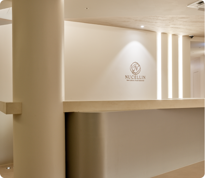 Reception desk at Nucellin Orthopedic Clinic in Seoul