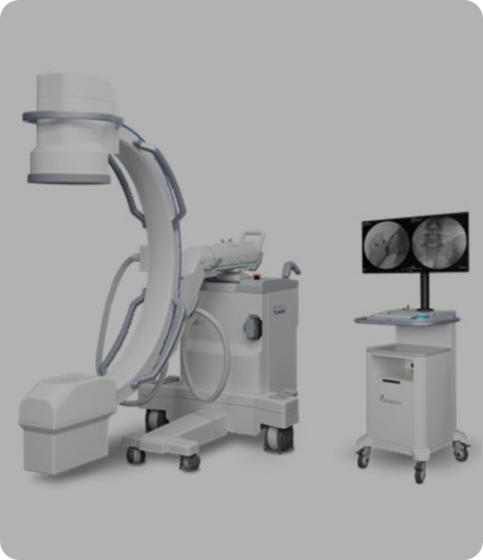 Genoray C-arm fluoroscopy system for image-guided injections at Nucellin Orthopedic Clinic in Seoul